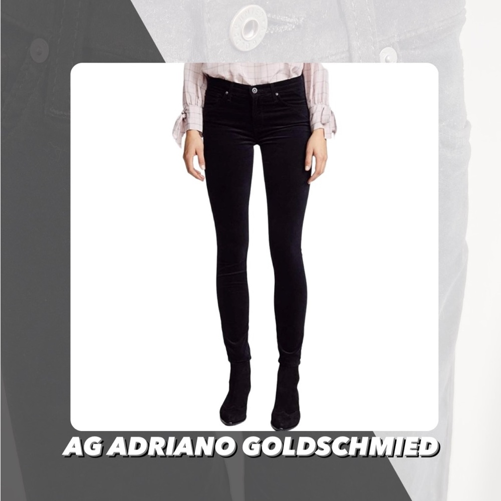 EUC AG Adriano Goldschmied The Legging Super Skinny Velvet Jeans